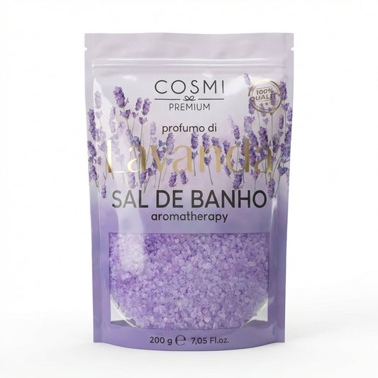 Lavender Aromatherapy Bath Salt 200g – Home Spa