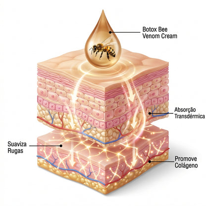 Bee Venom Cream™ - Creme Antirrugas Botox com Veneno de Abelha