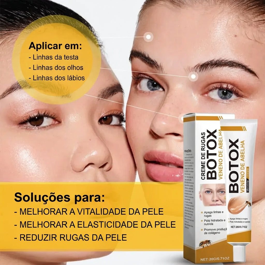 Bee Venom Cream™ - Creme Antirrugas Botox com Veneno de Abelha