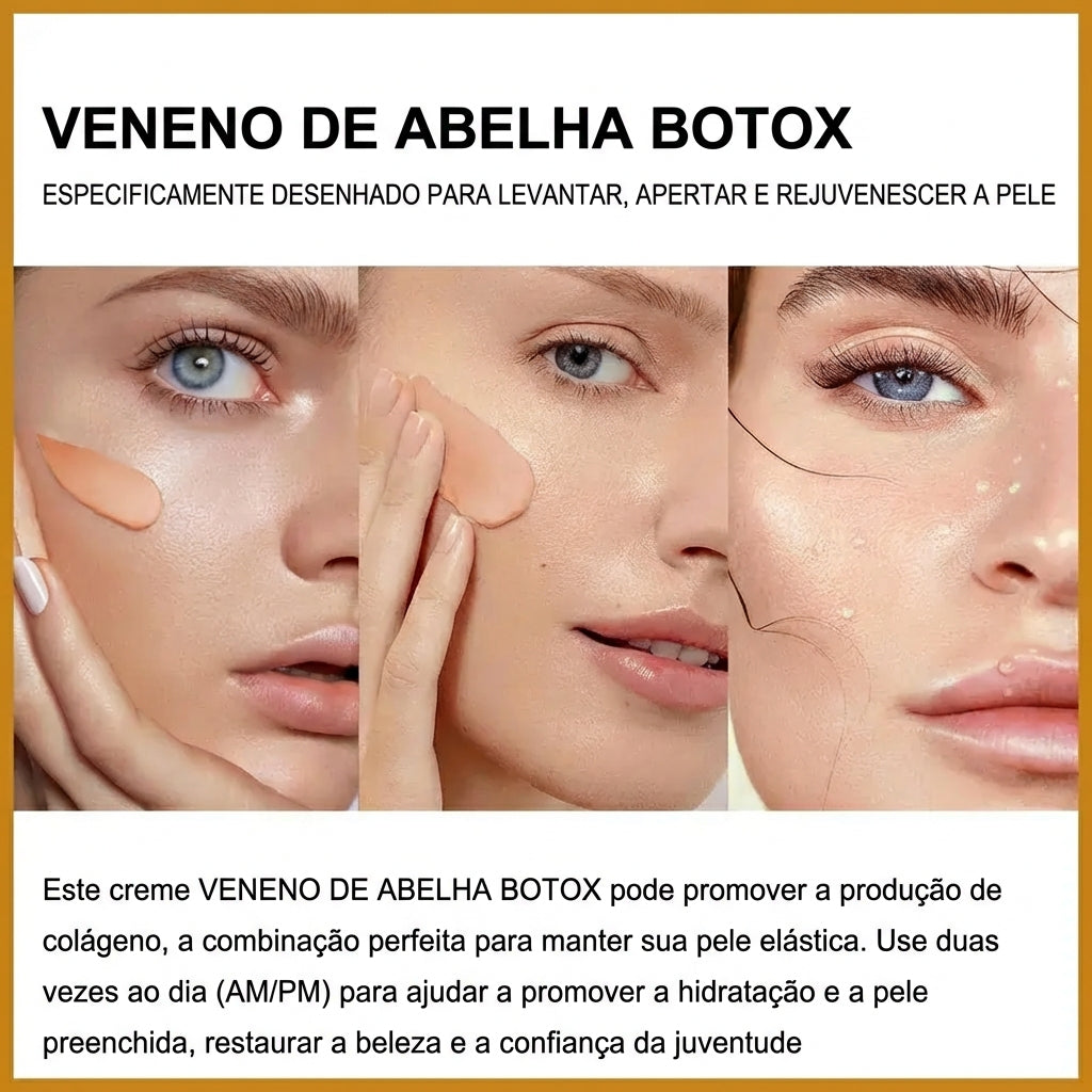 Bee Venom Cream™ - Creme Antirrugas Botox com Veneno de Abelha