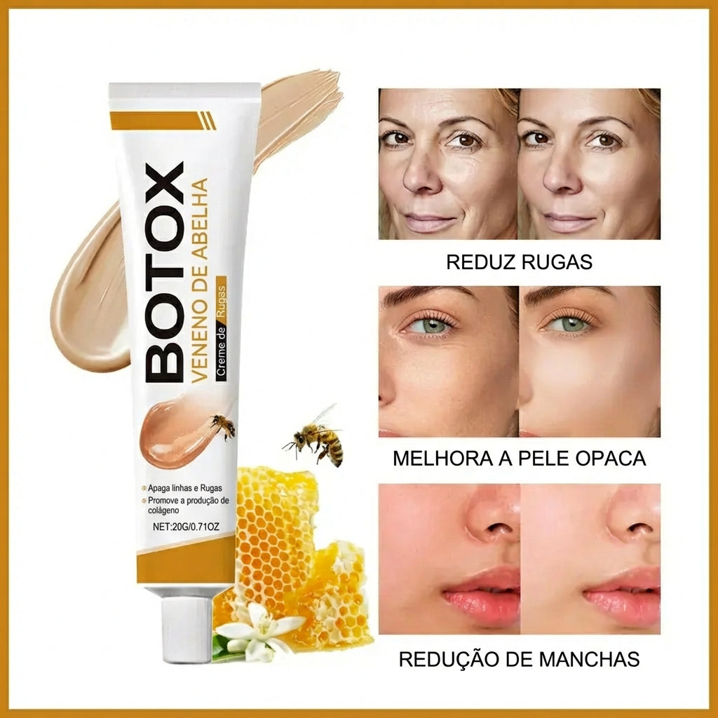 Bee Venom Cream™ - Creme Antirrugas Botox com Veneno de Abelha