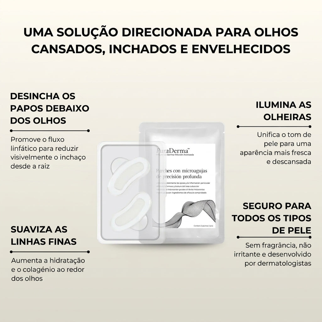 Patches Anti-Olheiras Puraderma - 10 Pares