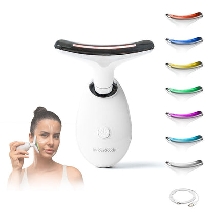 Massageador Facial Reafirmante com LED, EMS e Calor Selora – Rosto e Pescoço