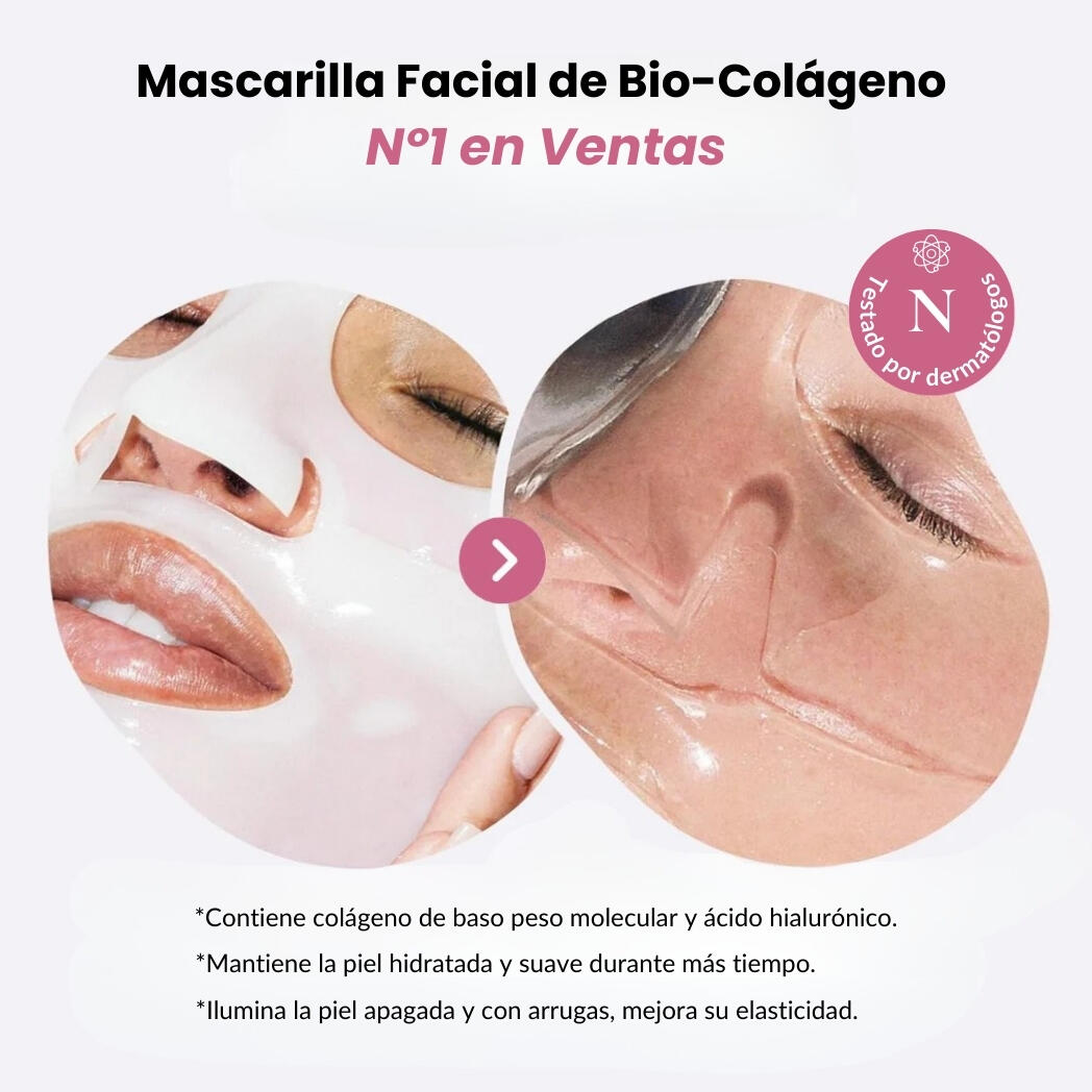 BIOMASK™ - Máscara Rejuvenescedora de Bio-Colagénio