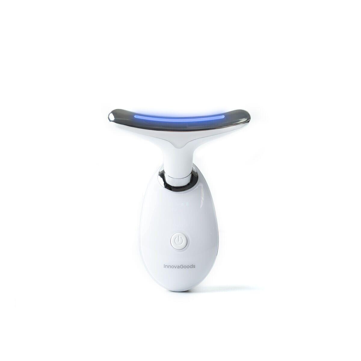 Massageador Facial Elétrico Reafirmante com LED, EMS e Calor