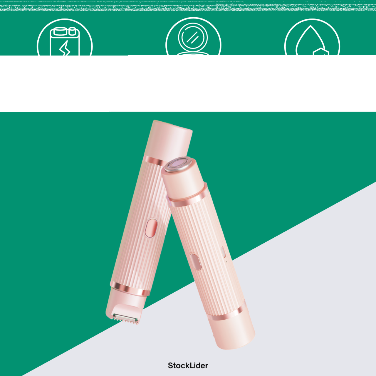 Depiladora Elétrica Compacta 2 em 1 – Precisão, Suavidade e Conforto