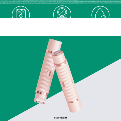 Depiladora Elétrica Compacta 2 em 1 – Precisão, Suavidade e Conforto