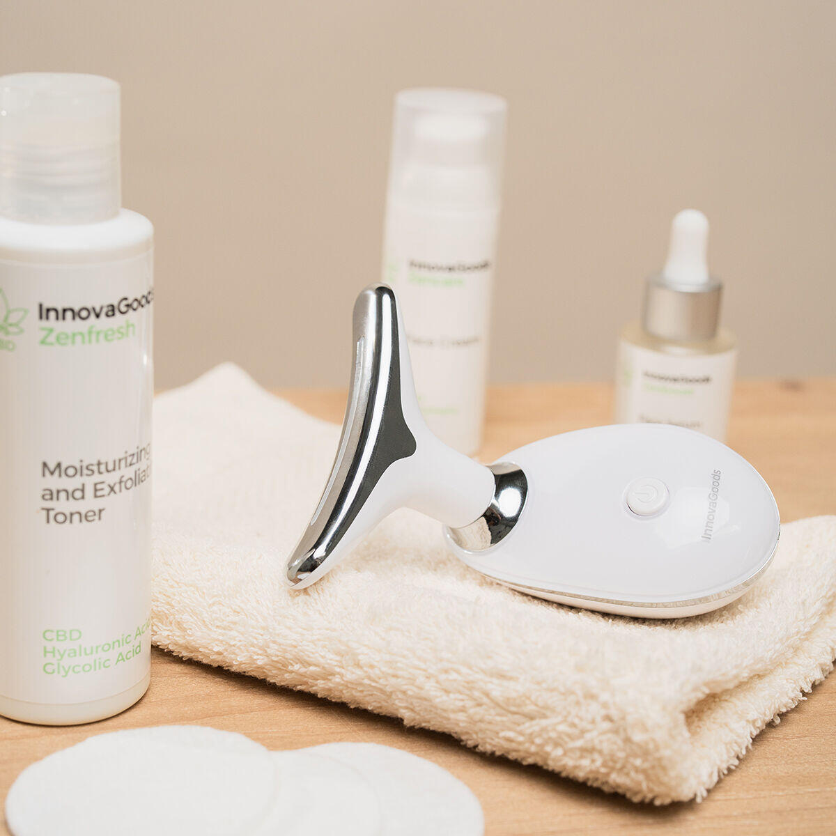 Massageador Facial Reafirmante com LED, EMS e Calor Selora – Rosto e Pescoço