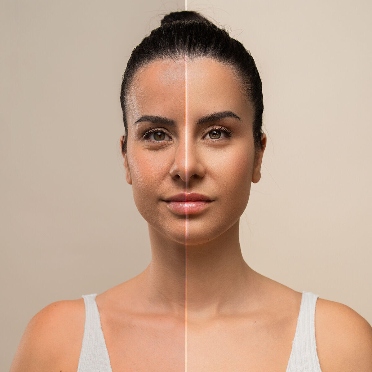 Massageador Facial Elétrico Reafirmante com LED, EMS e Calor