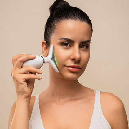 Massageador Facial Reafirmante com LED, EMS e Calor Selora – Rosto e Pescoço