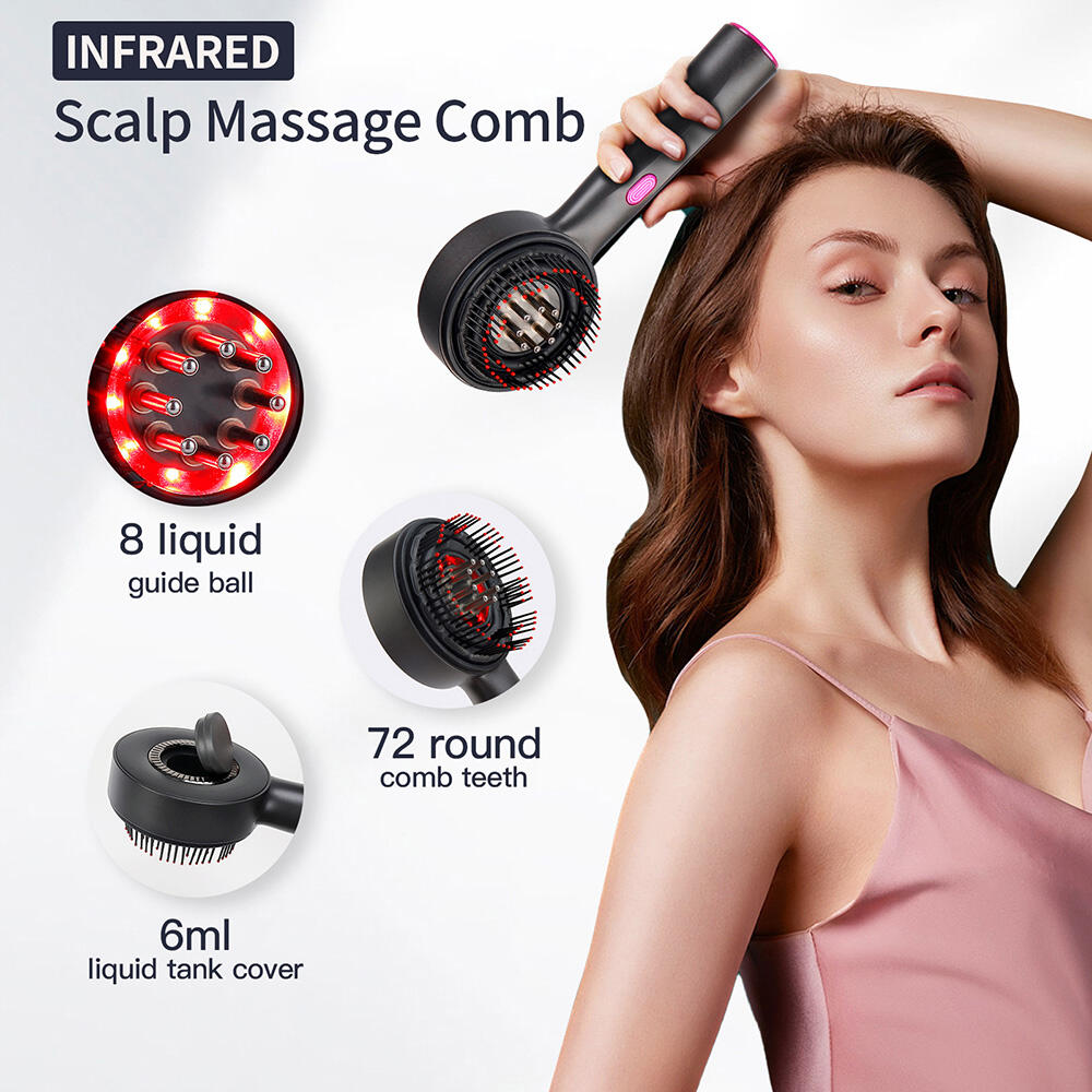 Massageador Elétrico para Cabelo – Relaxamento Profundo e Estimulação Capilar